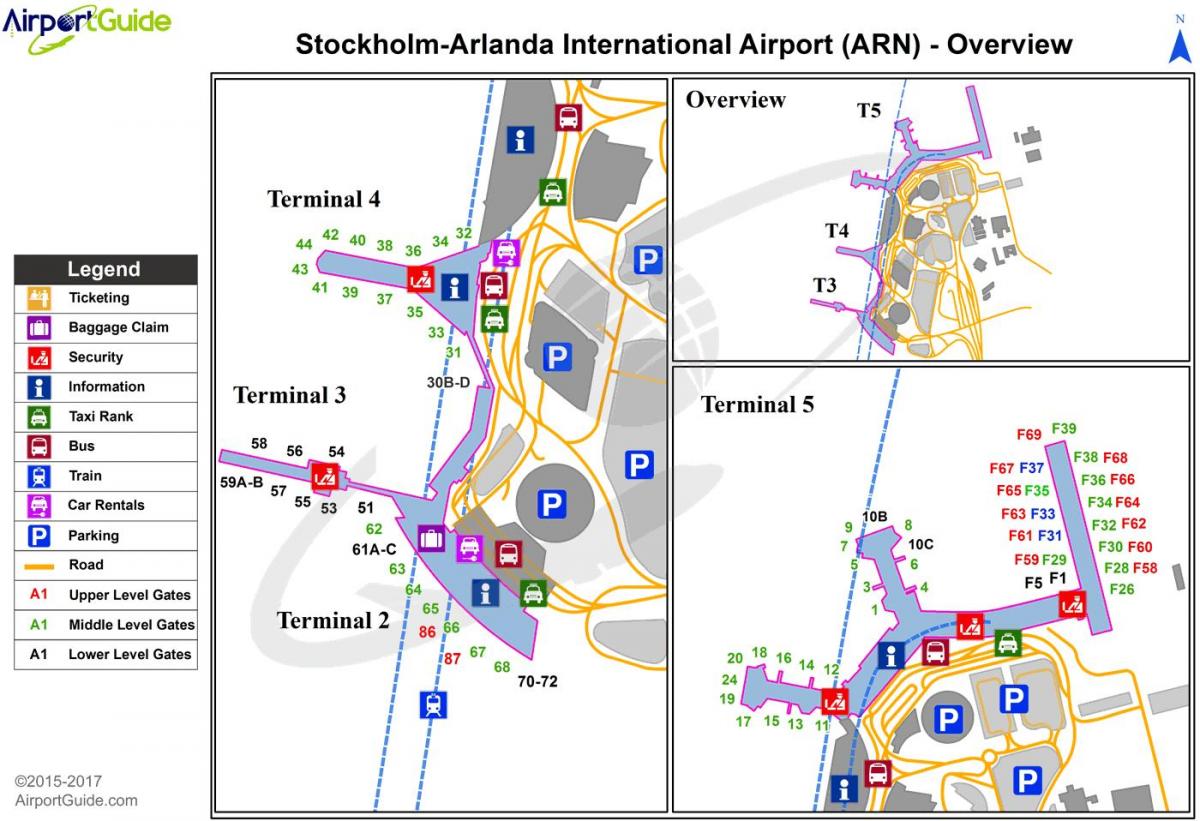 Stockholm arlanda airport kort