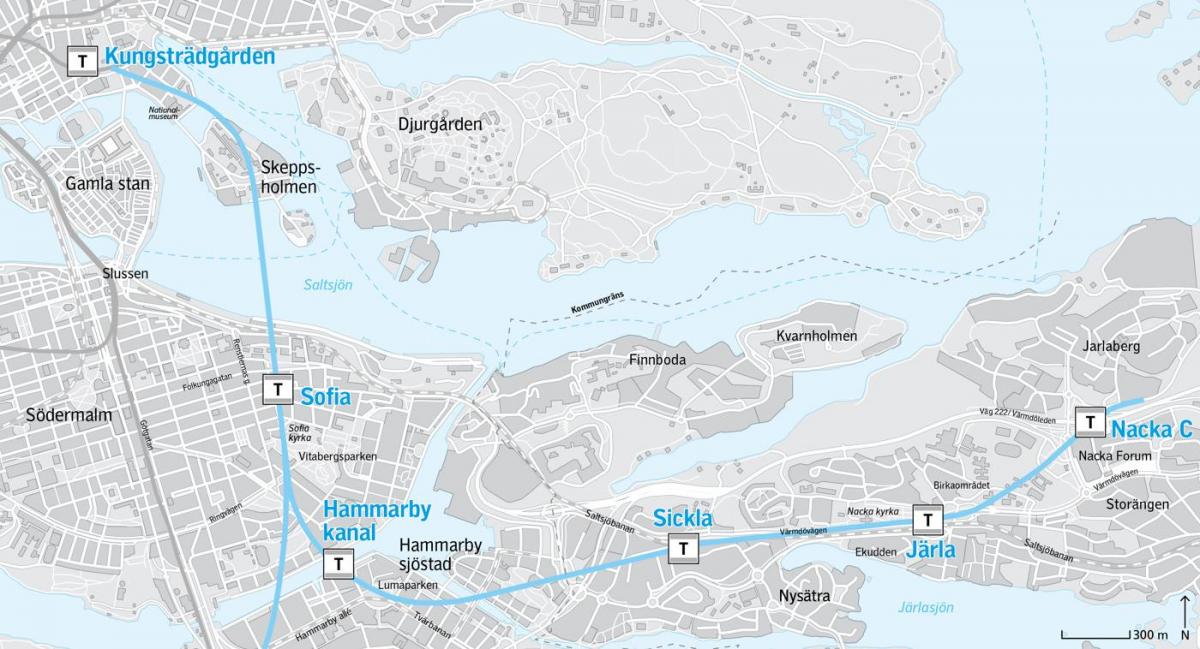 kort over nacka Stockholm