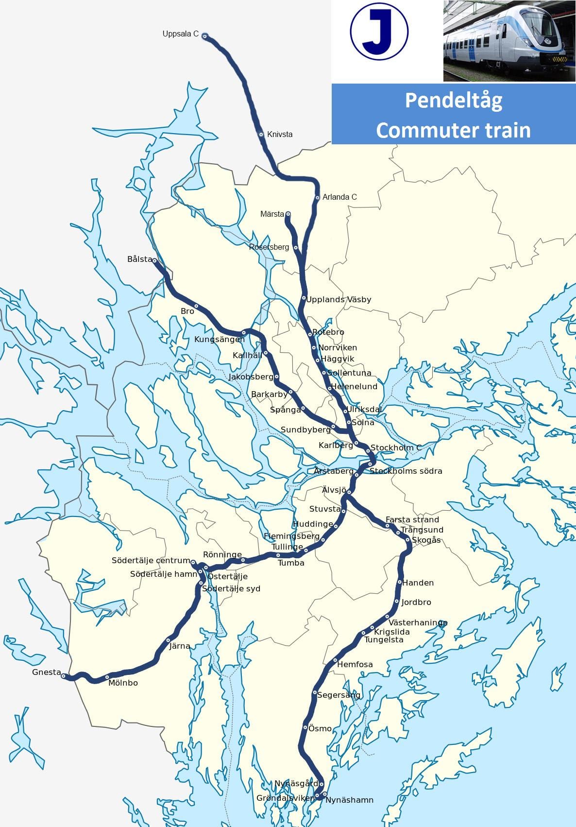 Stockholm pendeltåg kort
