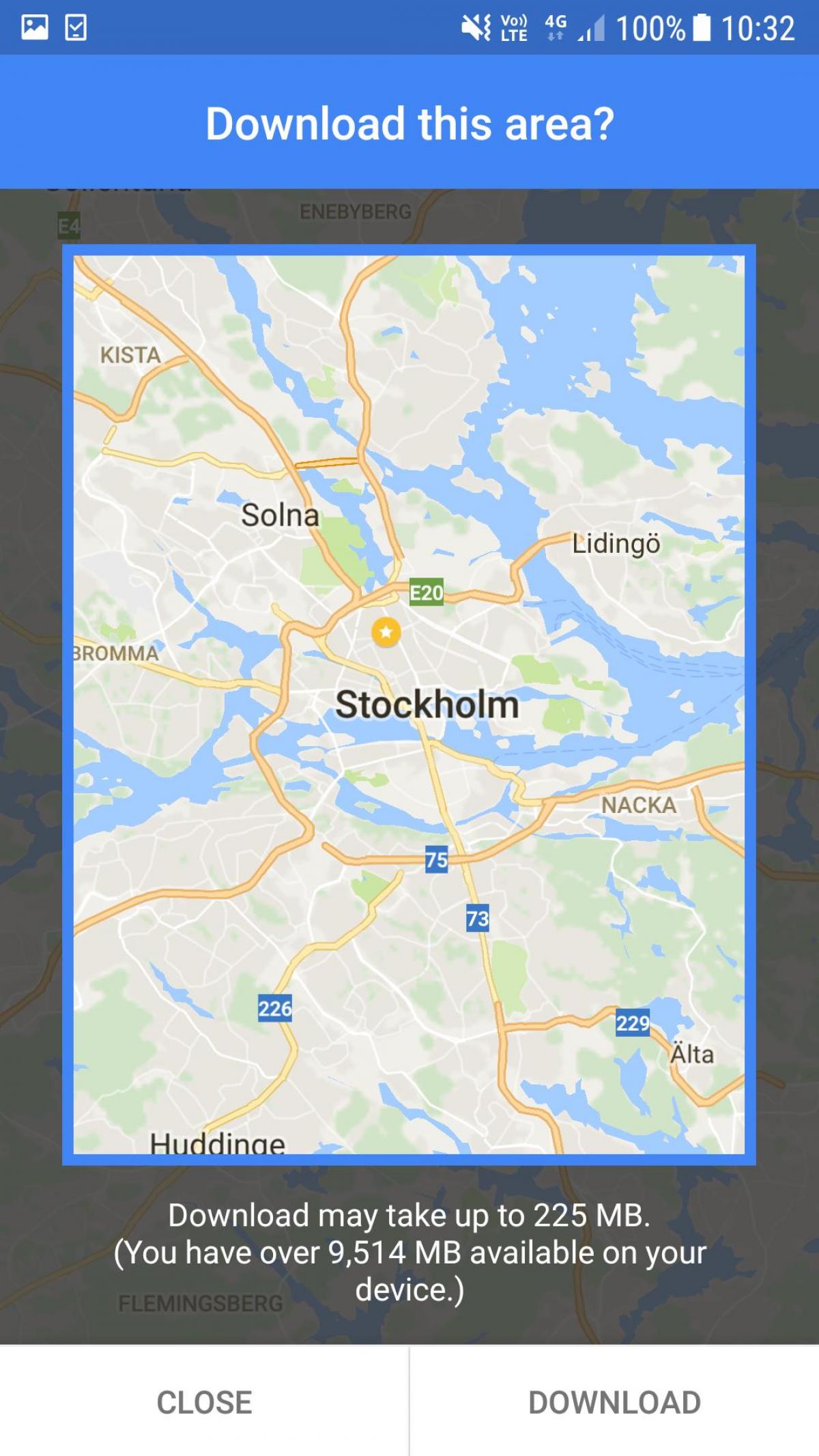offline kort Stockholm