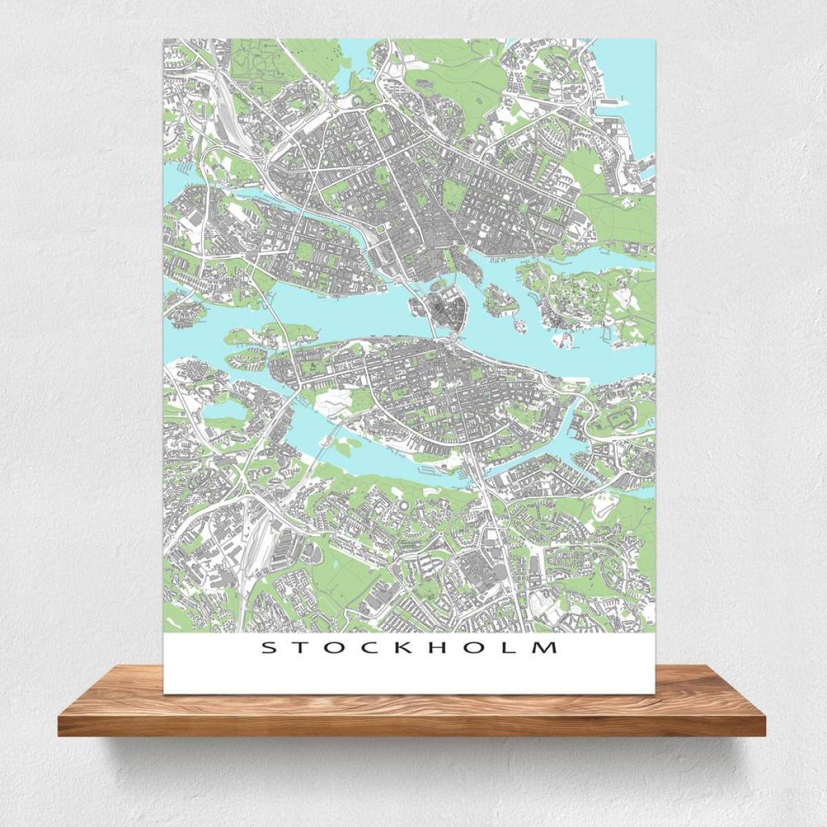 kort over Stockholm kort udskriv