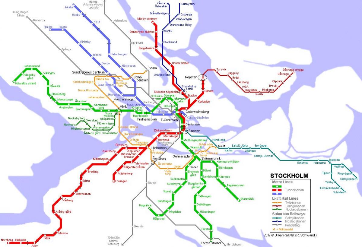 kort metro Stockholm