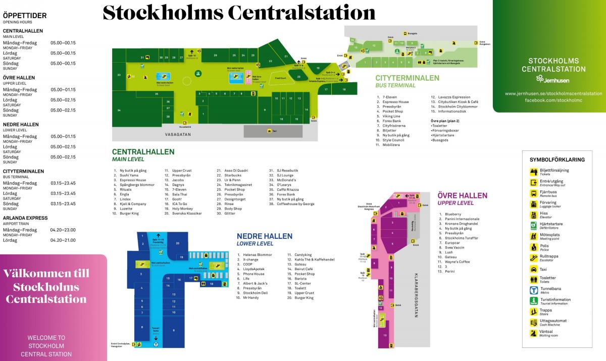 Stockholm hovedbanegård kort