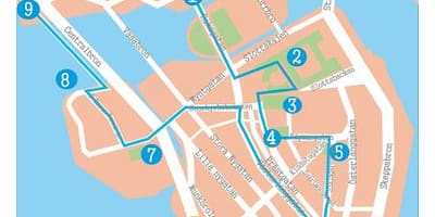 Stockholms gamla stan kort