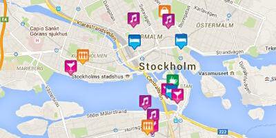 Kort over gay-kort Stockholm