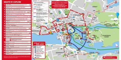 Stockholm røde bus kort