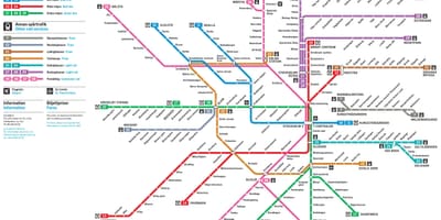 Stockholm Sverige metro kort