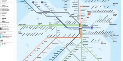 Kort over Stockholm transit